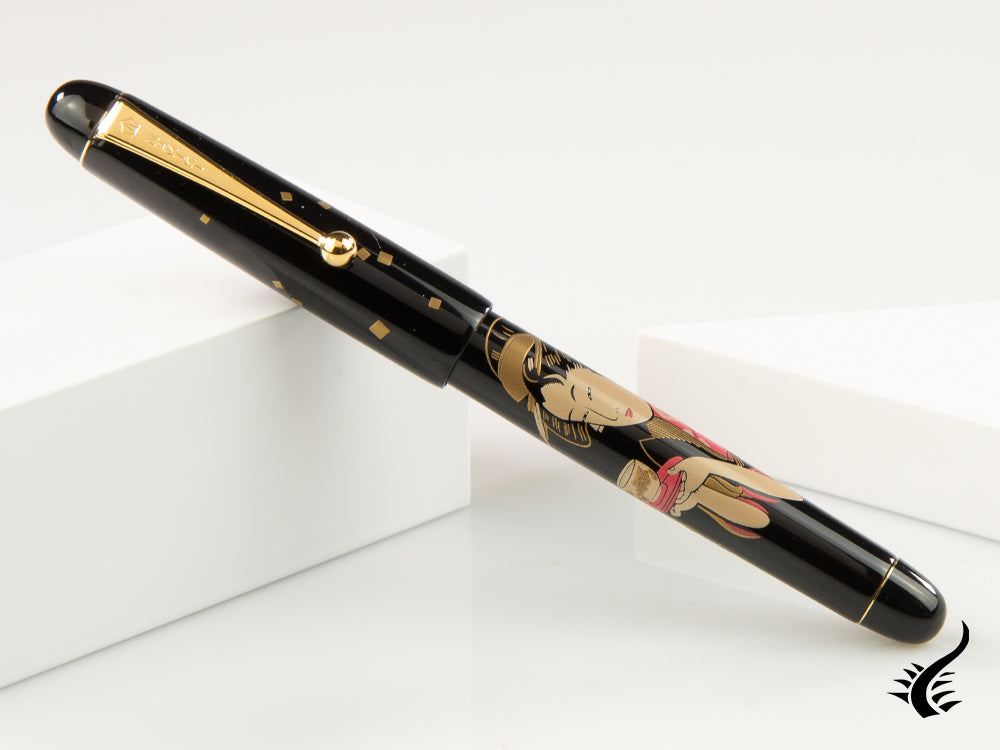 Namiki Nippon Art The 3 Beauties Ukiyo-e Okita Naniwaya Fountain Pen