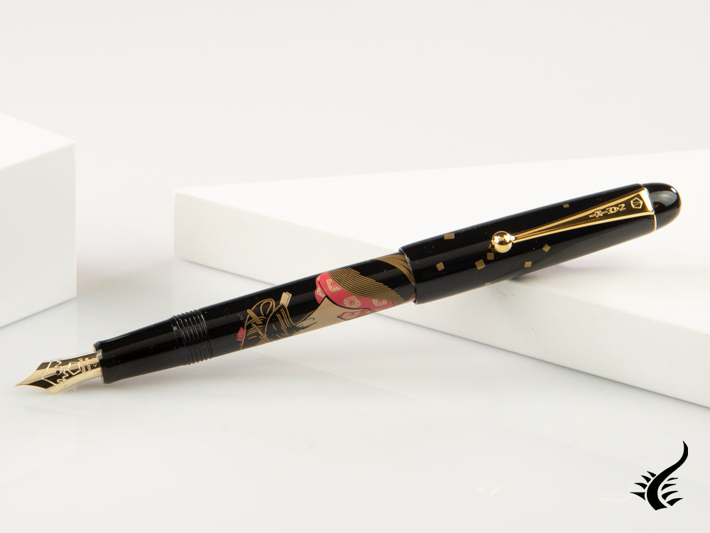 Stylo plume Namiki Nippon Art Les 3 beautés Ukiyo-e Okita Naniwaya