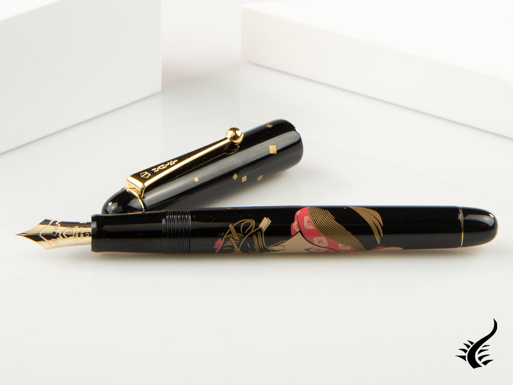 Stylo plume Namiki Nippon Art Les 3 beautés Ukiyo-e Okita Naniwaya