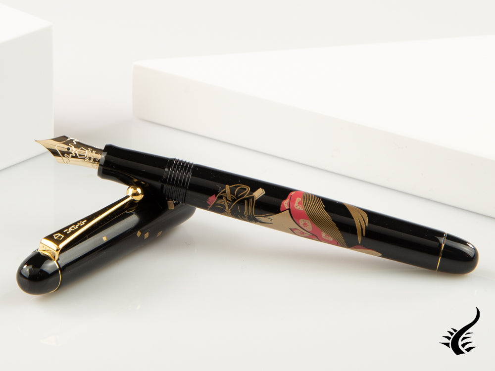 Stylo plume Namiki Nippon Art Les 3 beautés Ukiyo-e Okita Naniwaya