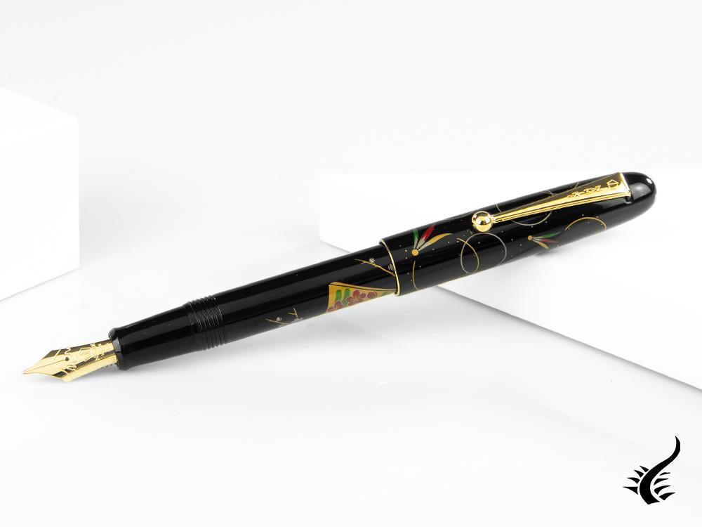 Namiki Nippon Art Toy-Hagoita Fountain Pen, Gold trim, FN-5M-HAG