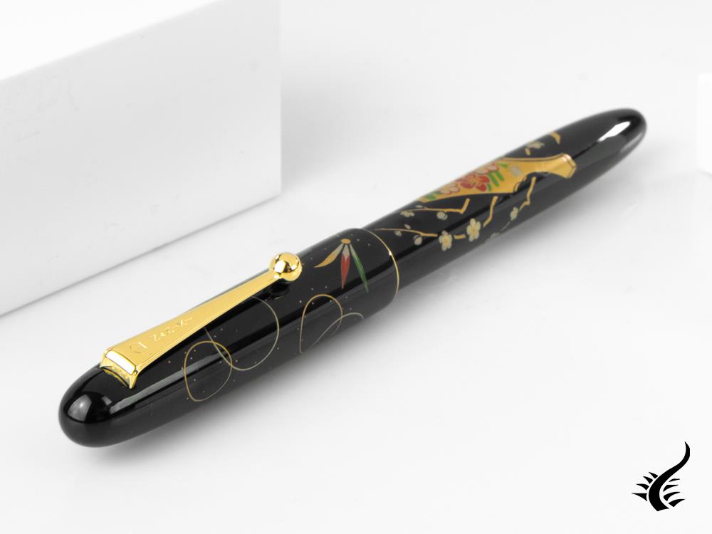 Namiki Nippon Art Toy-Hagoita Fountain Pen, Gold trim, FN-5M-HAG