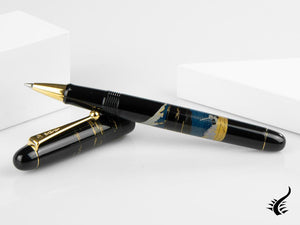 Namiki Tradition Mount Fuji And Ship Rollerball pen, Gold trim, BLK-30P-7-FF