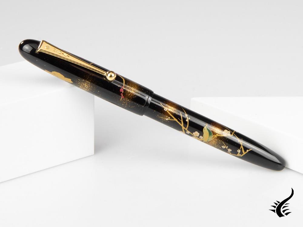 Namiki Yukari Apricot Tree and Warbler Fountain Pen, FN-10M-UU