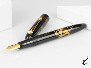 Namiki Yukari Apricot Tree and Warbler Fountain Pen, FN-10M-UU