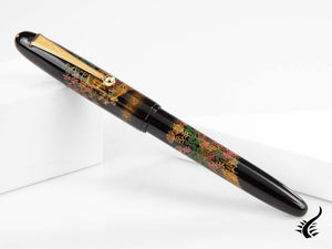 Stylo plume Namiki Yukari Flower Fence, laque Urushi, FN-10M-HA