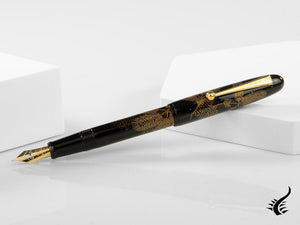 Namiki Yukari Fountain Pen Pine Needles, Maki-e, Gold trim, FN-10M-MA