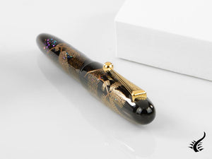 Namiki Yukari Fountain Pen Pine Needles, Maki-e, Gold trim, FN-10M-MA