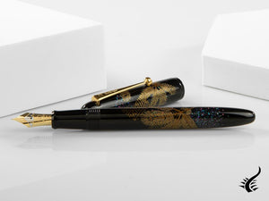 Namiki Yukari Fountain Pen Pine Needles, Maki-e, Gold trim, FN-10M-MA