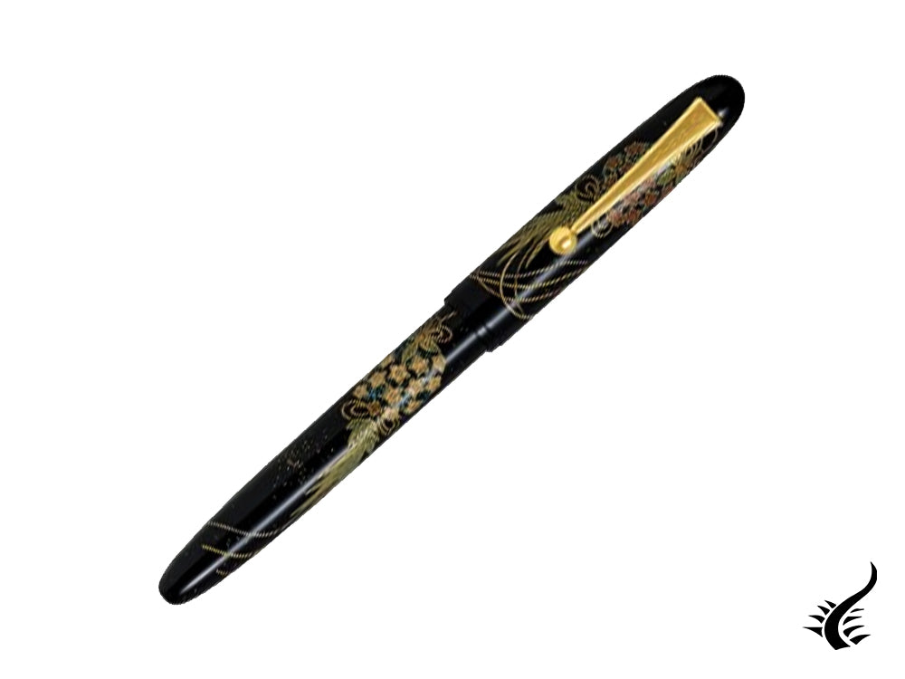 Stylo plume Namiki Yukari Kusu Dama, Maki-e, bordure dorée, FN-10M-KU