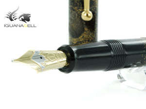 Namiki Yukari Rock Garden Fountain Pen, Maki-e, Gold trim, FN-10M-SE