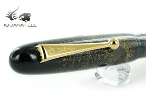 Namiki Yukari Rock Garden Fountain Pen, Maki-e, Gold trim, FN-10M-SE