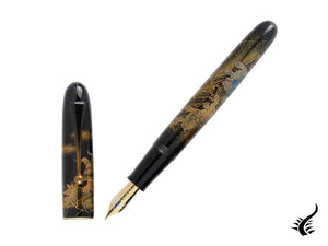 Stylo plume Namiki Yukari Royale Lionne et ses petits, laque Urushi