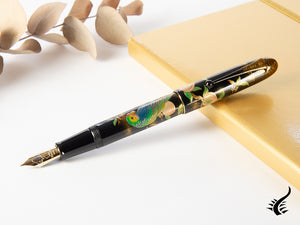 Namiki Yukari Royale Parrot with Peach Fountain Pen,  Gold, FNK-45M-MMO