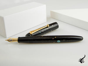 Namiki Yukari Shooting Star Raden Fountain Pen, Urushi, FN-20M-RNB