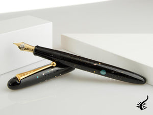 Namiki Yukari Shooting Star Raden Fountain Pen, Urushi, FN-20M-RNB