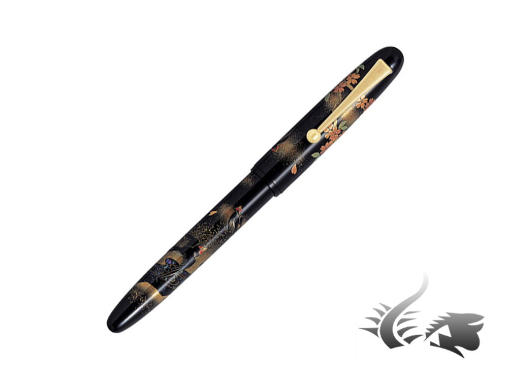 Stylo plume Namiki Yukari Hirondelles avec fleurs de cerisier, FN-30M-TS