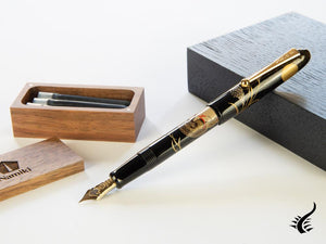 Stylo plume Namiki Yukari Tanuki, Maki-e, édition limitée, FNK-TANUKI