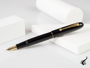 Stylo plume Namiki Yukari Urushi laqué noir n°20, or, FNK-128S-B