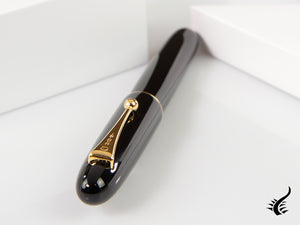 Namiki Yukari Urushi Black lacquer No.20 Fountain Pen, Gold, FNK-128S-B