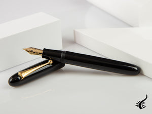 Stylo plume Namiki Yukari Urushi laqué noir n°20, or, FNK-128S-B