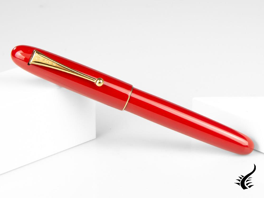 Namiki Yukari Urushi Lacquer Vermilion No.20 Fountain Pen, FNK-128S-R