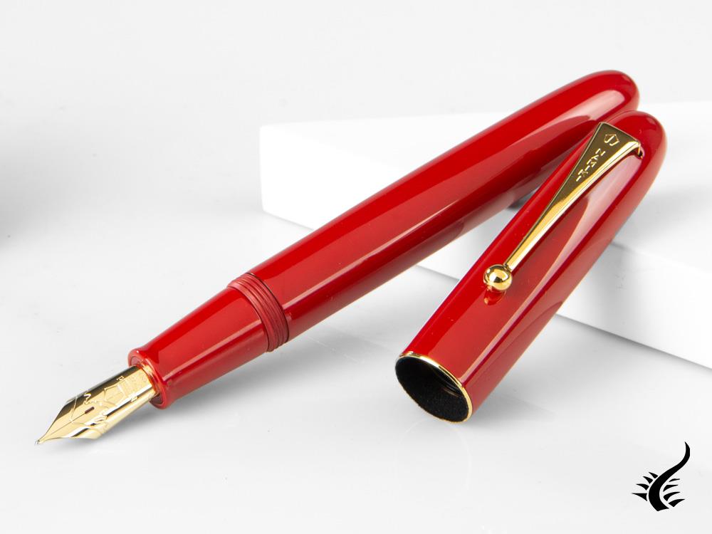 Namiki Yukari Urushi Lacquer Vermilion No.20 Fountain Pen, FNK-128S-R