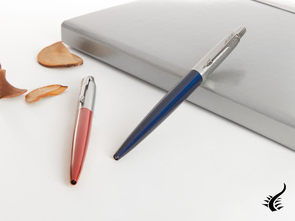 Parure de stylos à bille Parker Jotter Kensington &amp; Royal, Laque, Bleu / Rouge, 2033154