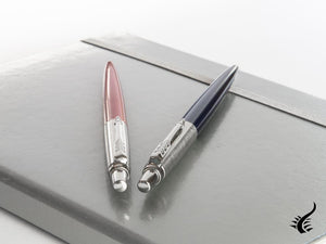 Parure de stylos à bille Parker Jotter Kensington &amp; Royal, Laque, Bleu / Rouge, 2033154