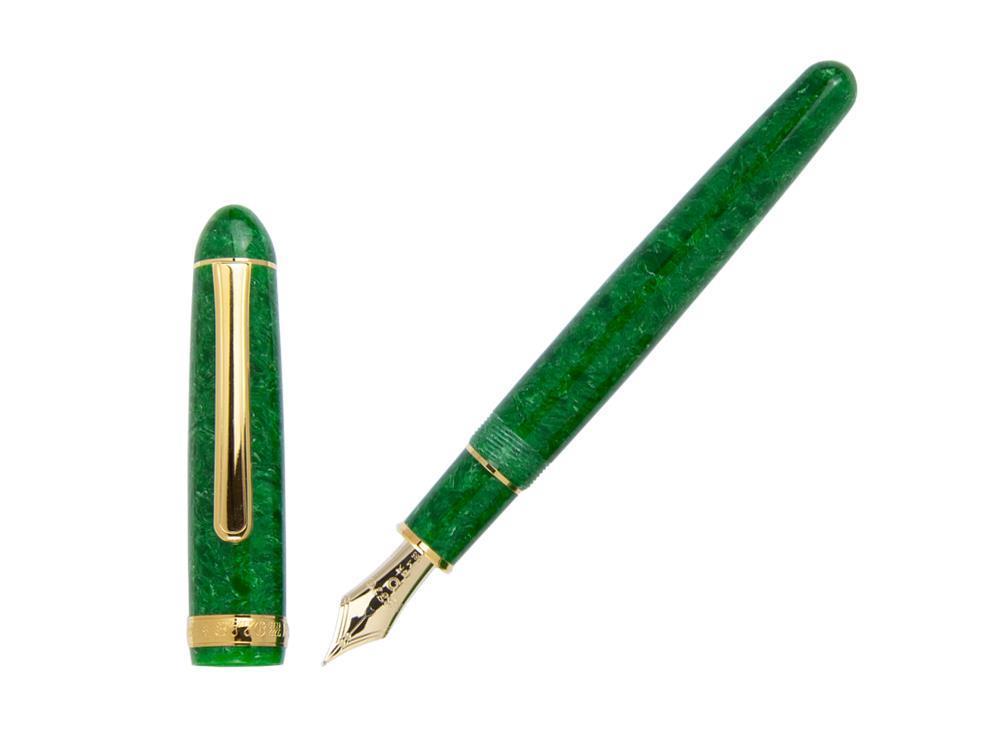 Platinum Celluloid Fountain Pen Jade -Gold Plated Trims- PTB-30000S-45