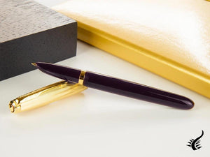 Parker 51 Fountain Pen, Resin, Plum, 18k Gold, 2123517