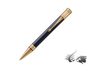 Parker Duofold Ballpoint Pen, Lacquer, Gold Trim, Blue, 1931373