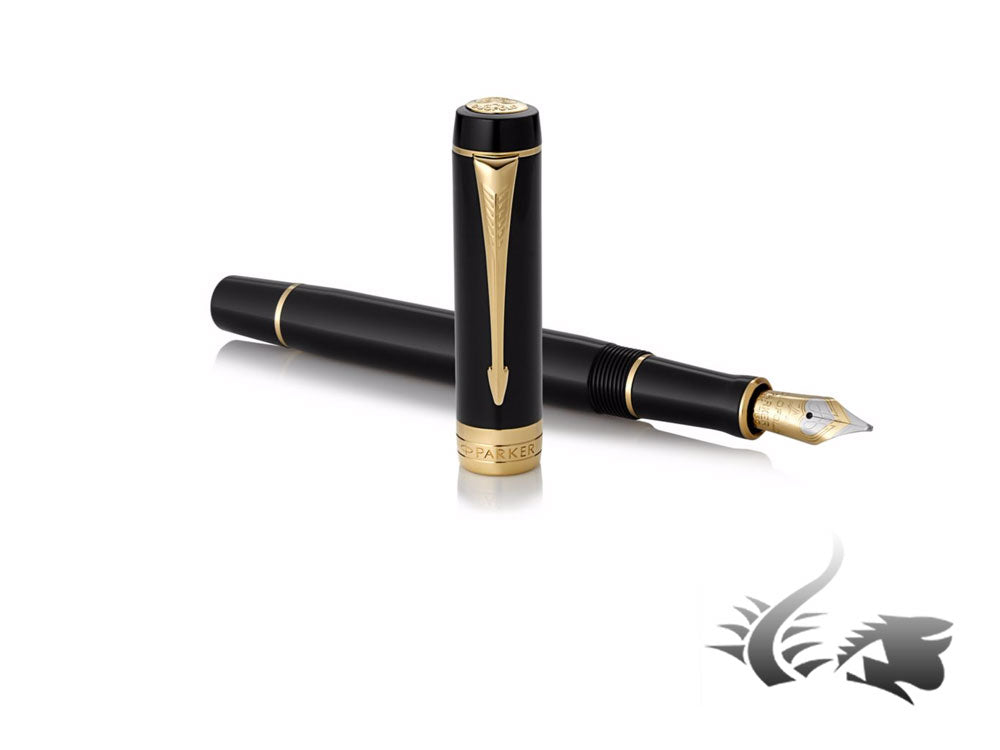 Parker Duofold Centennial Fountain Pen, Precious Resine, Gold Trim