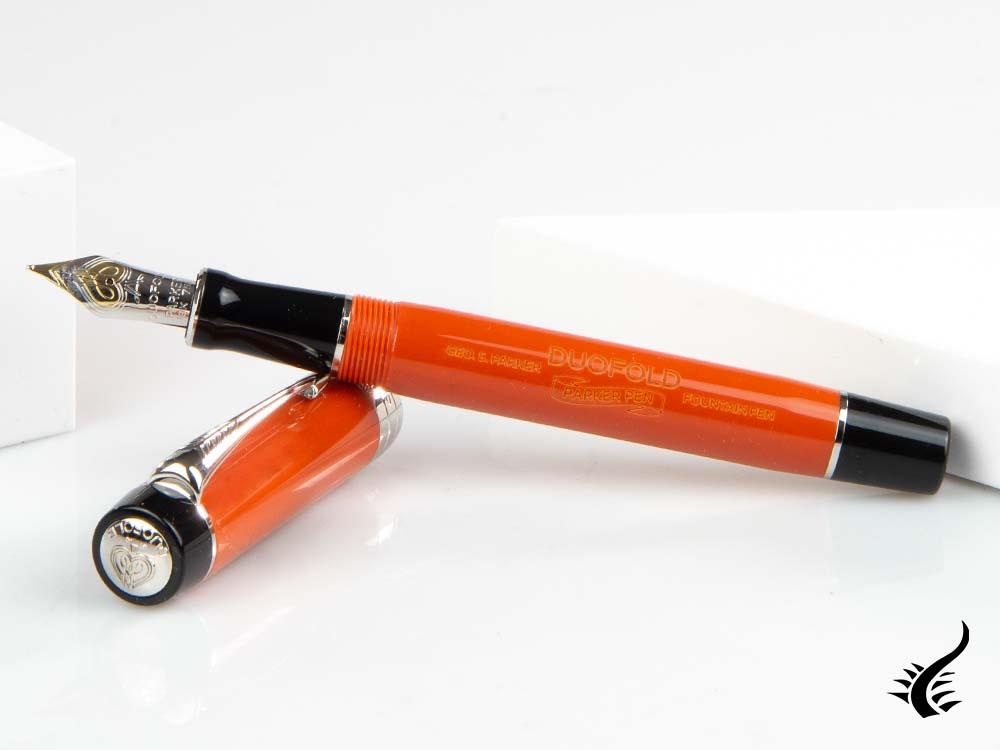 Stylo plume Parker Duofold Centennial, résine précieuse, rouge, 1931376