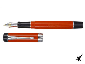 Stylo plume Parker Duofold Centennial, résine précieuse, rouge, 1931376