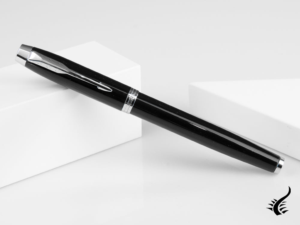 Parker IM Fountain Pen, Lacquer, Chrome Trim, Black, 1931651