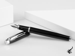 Parker IM Fountain Pen, Lacquer, Chrome Trim, Black, 1931651