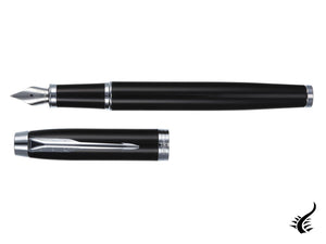 Parker IM Fountain Pen, Lacquer, Chrome Trim, Black, 1931651