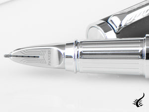 Parker Ingenuity Fountain Pen, Lacquer, Chrome Trim, Black, 1931469