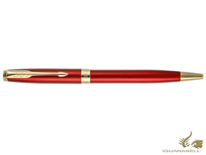 Parker Sonnet Ballpoint Pen, Lacquer, Gold Trim, Red, 1931476