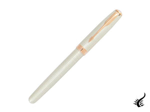 Parker Sonnet Fountain Pen, Ciselé Sterling Silver, Rose gold trim