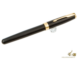 Parker Sonnet Fountain Pen, Lacquer, Gold Trim, Black, 1931517