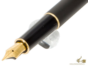 Parker Sonnet Fountain Pen, Lacquer, Gold Trim, Black, 1931517