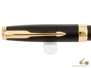 Parker Sonnet Fountain Pen, Lacquer, Gold Trim, Black, 1931517