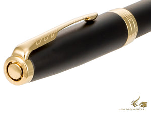 Parker Sonnet Fountain Pen, Lacquer, Gold Trim, Black, 1931517