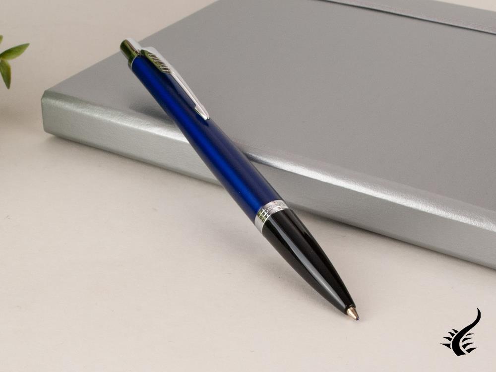 Parker Urban Ballpoint Pen, Lacquer, Chrome Trim, Blue, 1931581