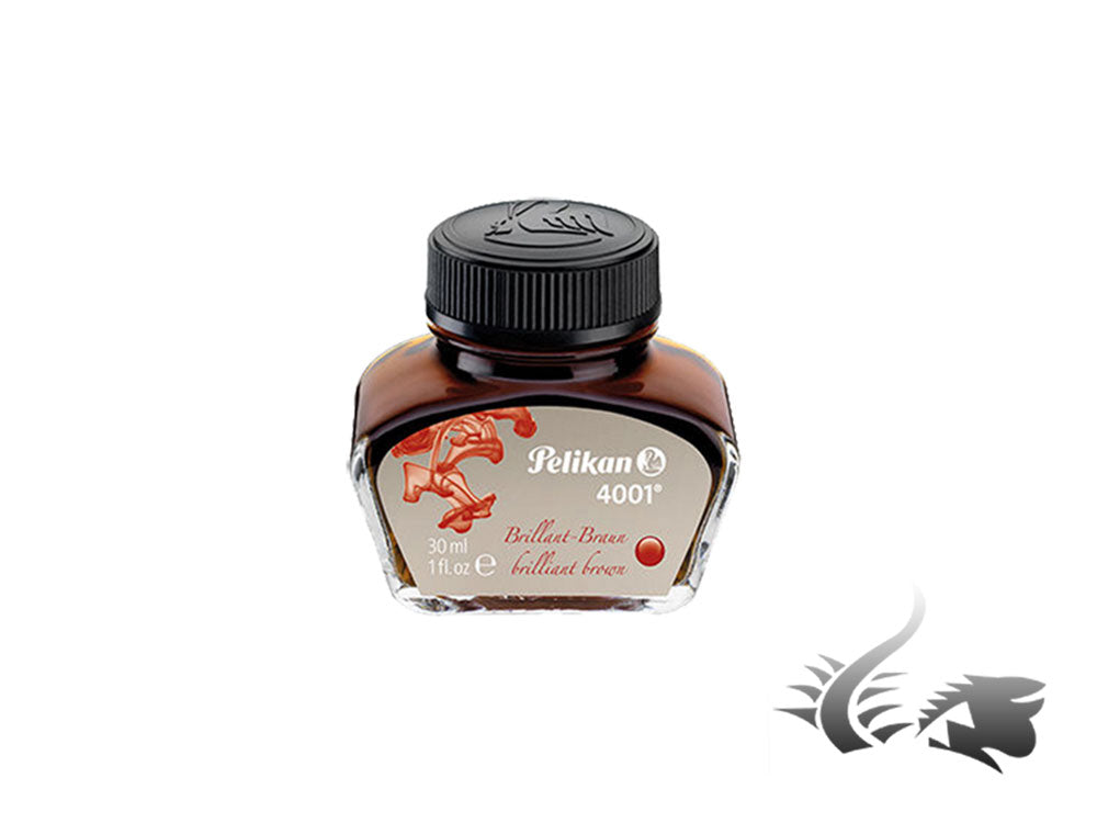 Bouteille d'encre Pelikan 4001, 30 ml, brun brillant, 311902