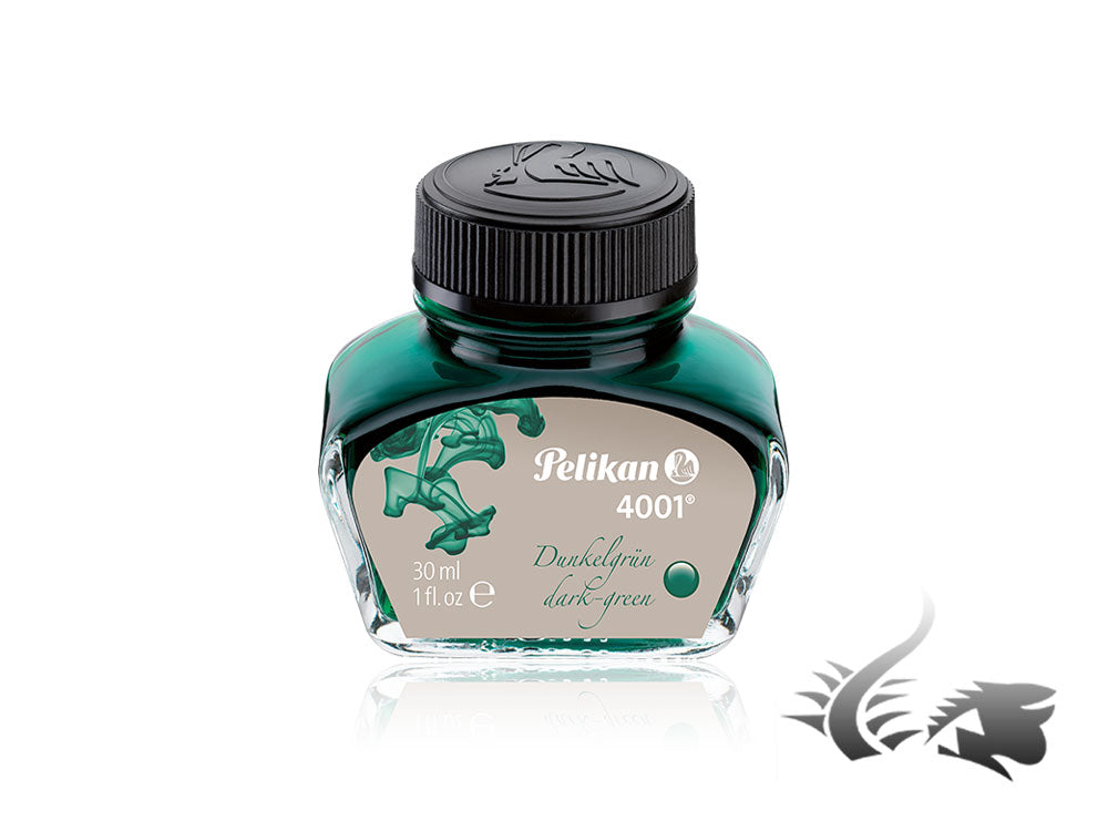 Bouteille d'encre Pelikan 4001, 30 ml, vert foncé, 300056