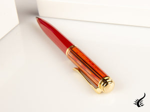 Stylo à bille Pelikan 600 Tortoiseshell-Red, Or, Édition spéciale, 815871