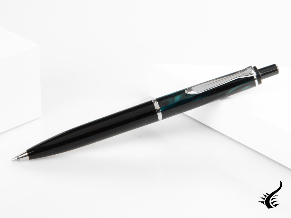 Stylo à bille Pelikan Classic 205 Petrol-Marbled, bleu, résine, 818469